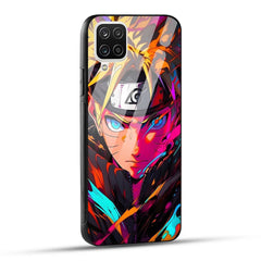 Samsung Galaxy A12 Back Cover Colourful Cartoon anime Printed Glass Case