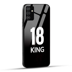 Samsung Galaxy A54 5G King number 18 Printed Glass Case