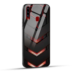Samsung Galaxy A20s Back Cover Robotic Abstract Printed Glass Case