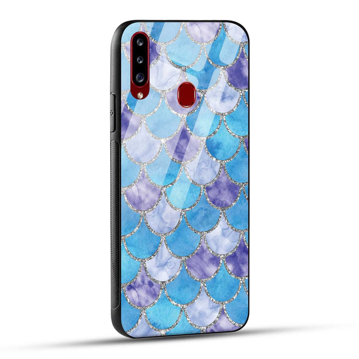 Samsung Galaxy A20s Back Cover Mirror Of Diamonds Printed Glass Case