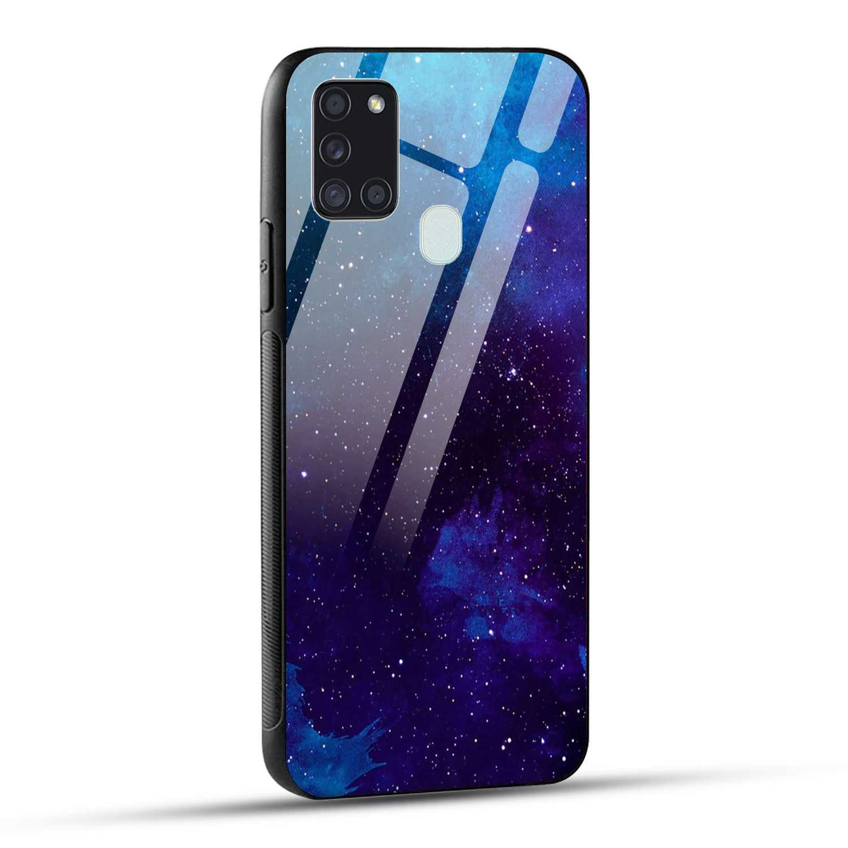 Samsung Galaxy A21s Back Cover Beautiful Star Space Printed Glass Case