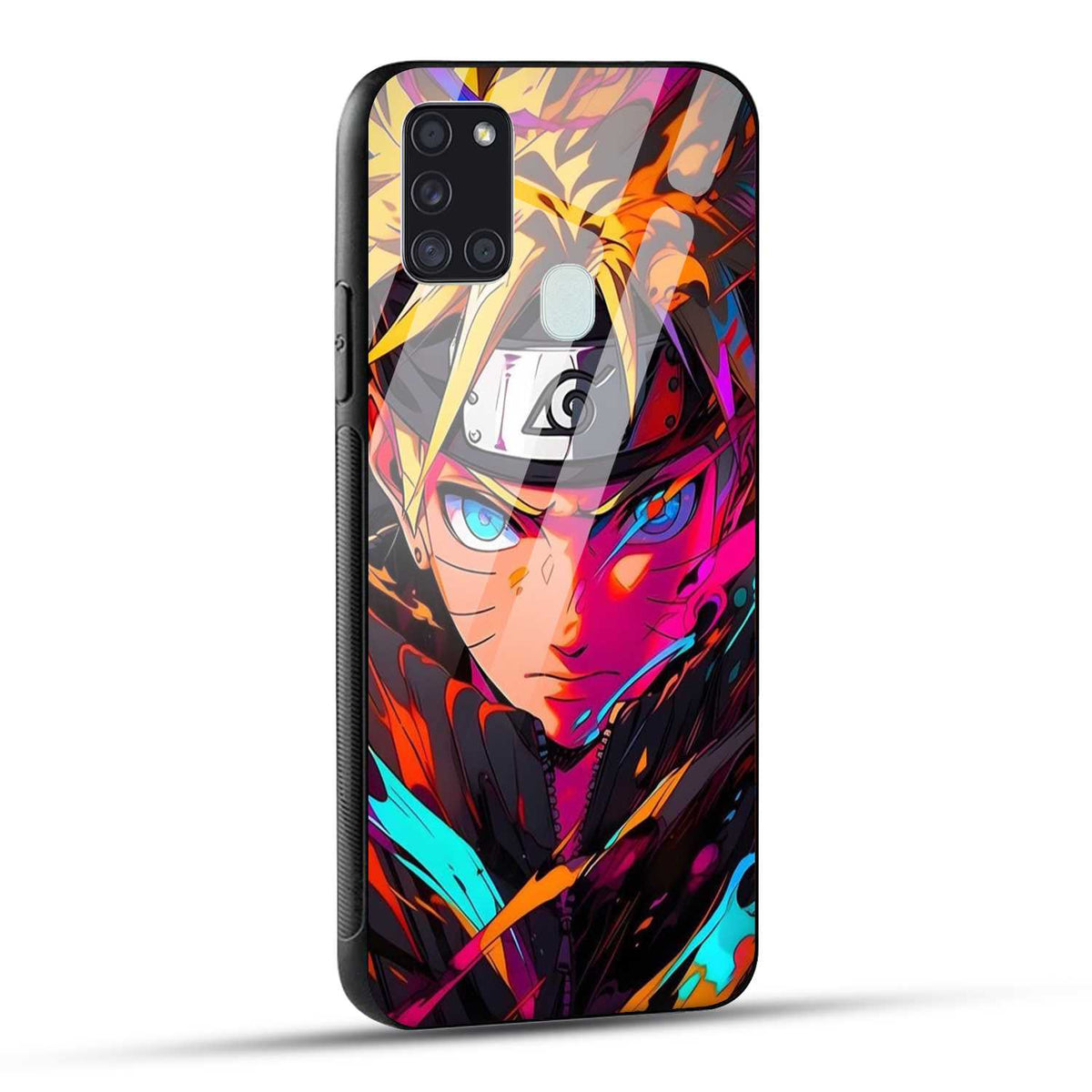 Samsung Galaxy A21s Back Cover Colourful Cartoon anime Printed Glass Case