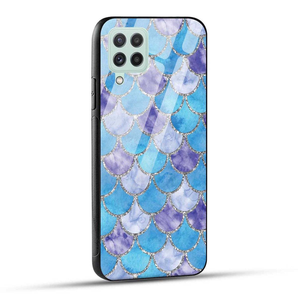 Samsung Galaxy A22 4G Back Cover Mirror Of Diamonds Printed Glass Case