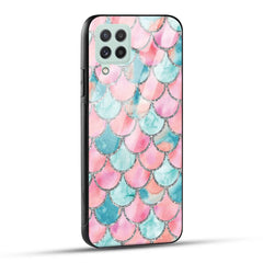 Samsung Galaxy A22 4G Back Cover Mirror Pattern Printed Glass Case