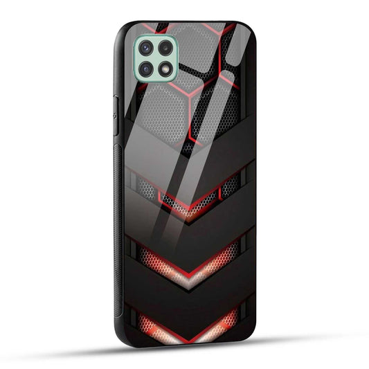 Samsung Galaxy A22 5G Back Cover Robotic Abstract Printed Glass Case