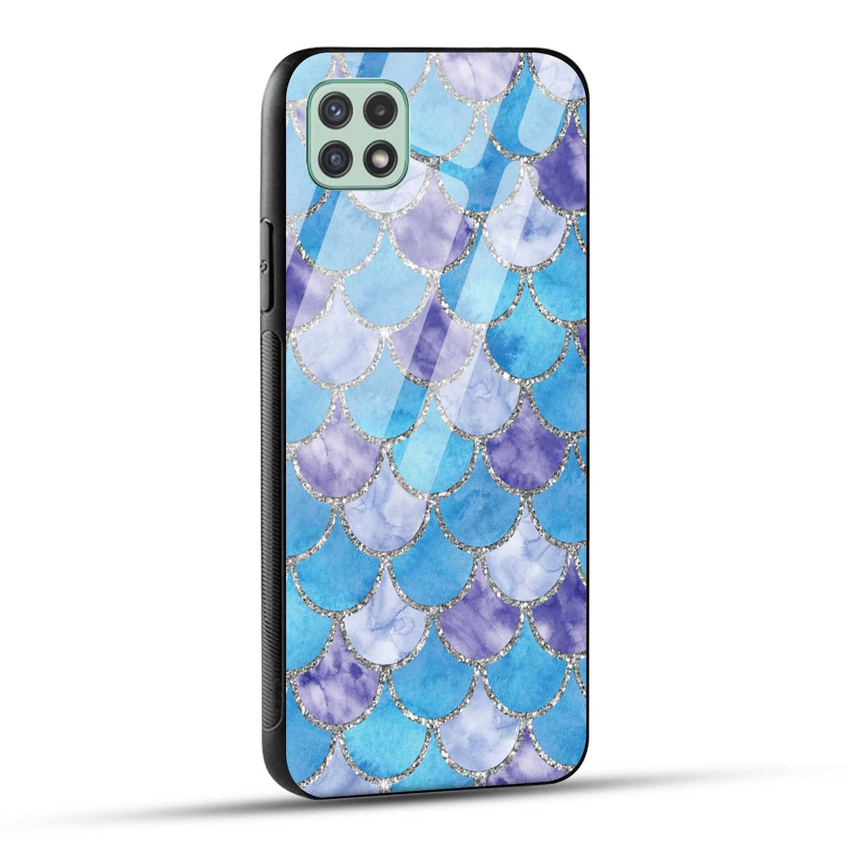 Samsung Galaxy A22 5G Back Cover Mirror Of Diamonds Printed Glass Case
