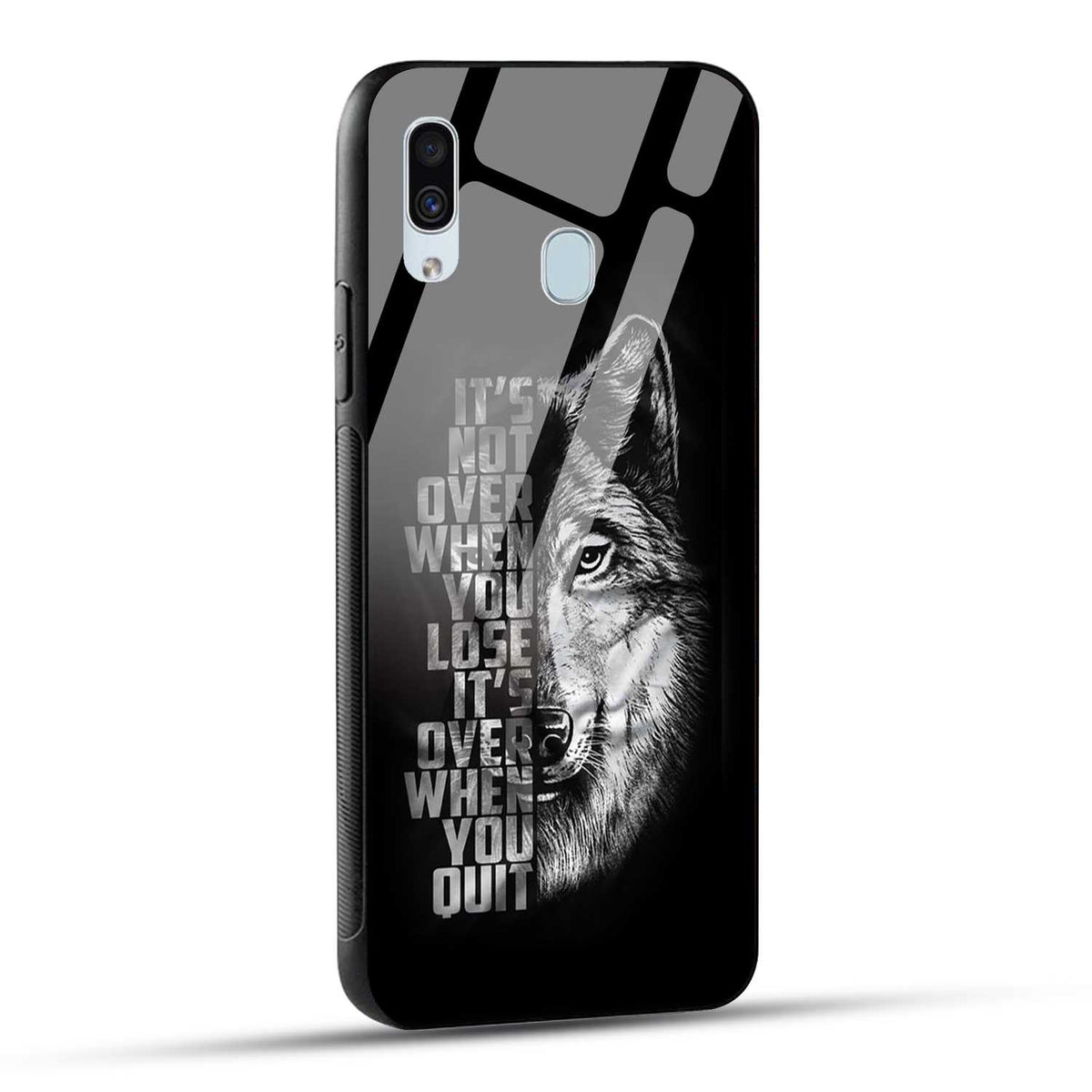 Samsung Galaxy A30 Back Cover Motivational Positive Quote Printed Glass Case