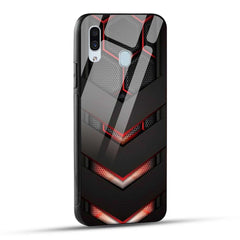 Samsung Galaxy A30 Back Cover Robotic Abstract Printed Glass Case