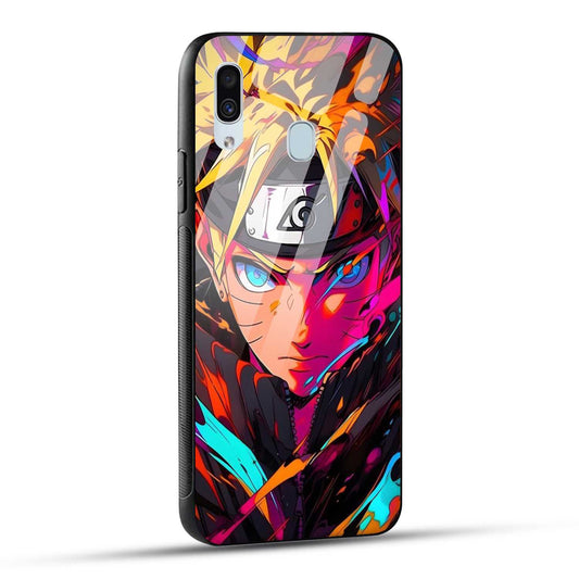 Samsung Galaxy A30 Back Cover Colourful Cartoon anime Printed Glass Case