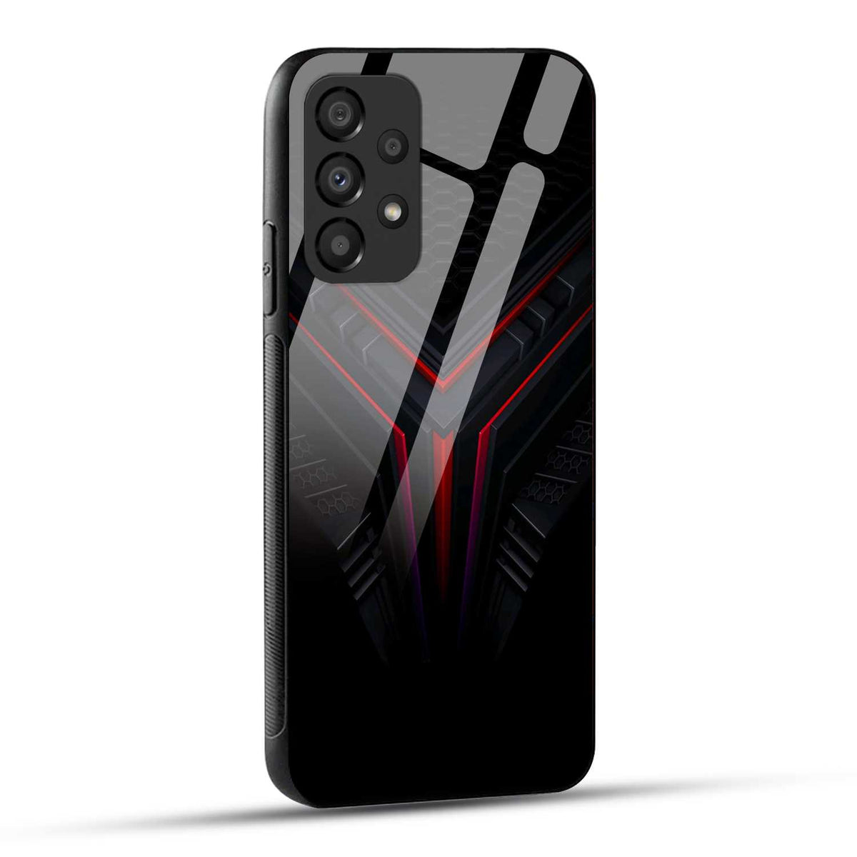 Samsung Galaxy A73 5G Back Cover Abstract Robotic Printed Glass Case