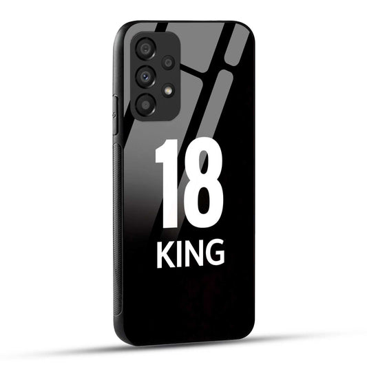 Samsung Galaxy A73 5G King number 18 Printed Glass Case