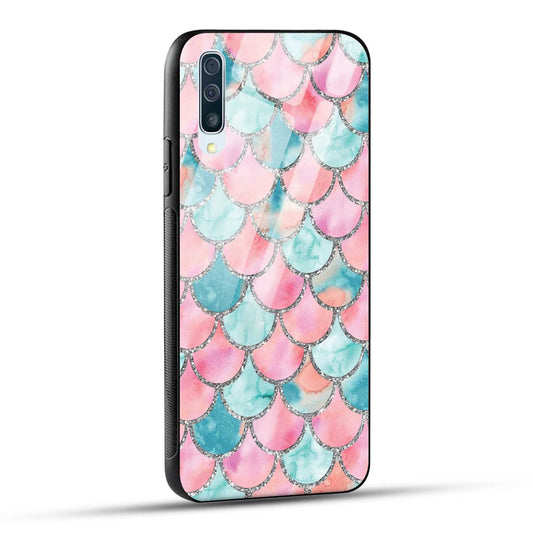 Samsung Galaxy A50 Back Cover Mirror Pattern Printed Glass Case