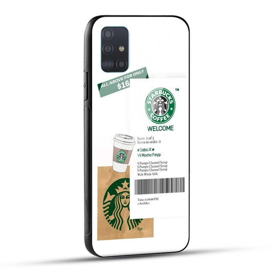 Samsung Galaxy A51 Starbucks Coffee Printed Glass Case