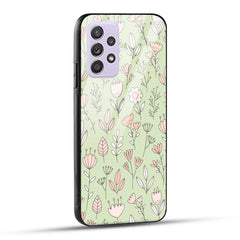 Samsung Galaxy A52 Back Cover Flower Art Printed Glass Case