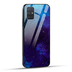 Samsung Galaxy A71 Back Cover Beautiful Star Space Printed Glass Case