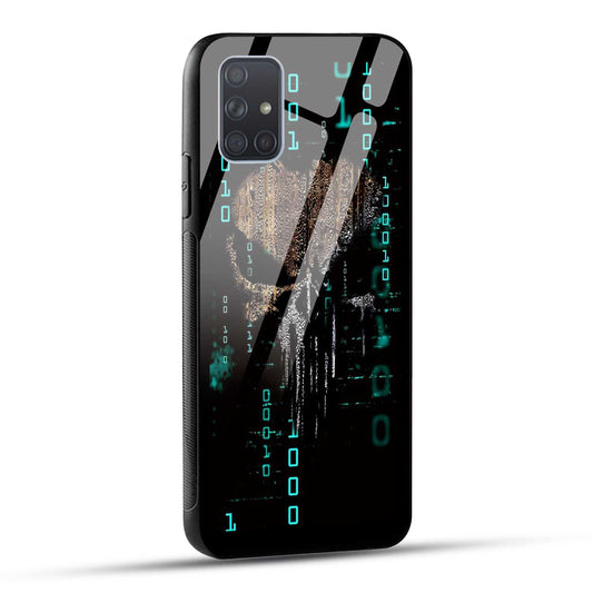 Samsung Galaxy A71 Back Cover Hacker Printed Glass Case