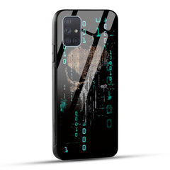 Samsung Galaxy A71 Back Cover Hacker Printed Glass Case