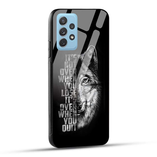 Samsung Galaxy A72 Back Cover Motivational Positive Quote Printed Glass Case