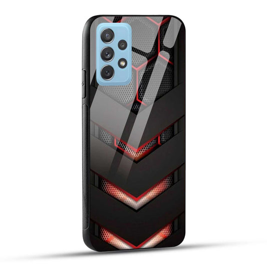 Samsung Galaxy A72 Back Cover Robotic Abstract Printed Glass Case