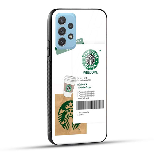 Samsung Galaxy A72 Starbucks Coffee Printed Glass Case