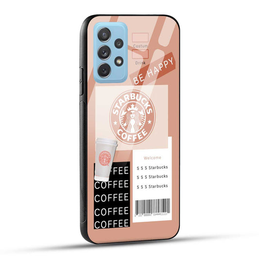 Samsung Galaxy A72 Starbucks Coffee Printed Glass Case