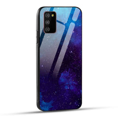 Samsung Galaxy M02s Back Cover Beautiful Star Space Printed Glass Case