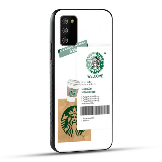 Samsung Galaxy M02s / Samsung Galaxy A03s / Samsung Galaxy F02S Starbucks Coffee Printed Glass Case
