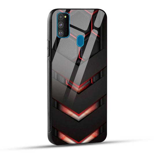 Samsung Galaxy M30s Back Cover Robotic Abstract Printed Glass Case