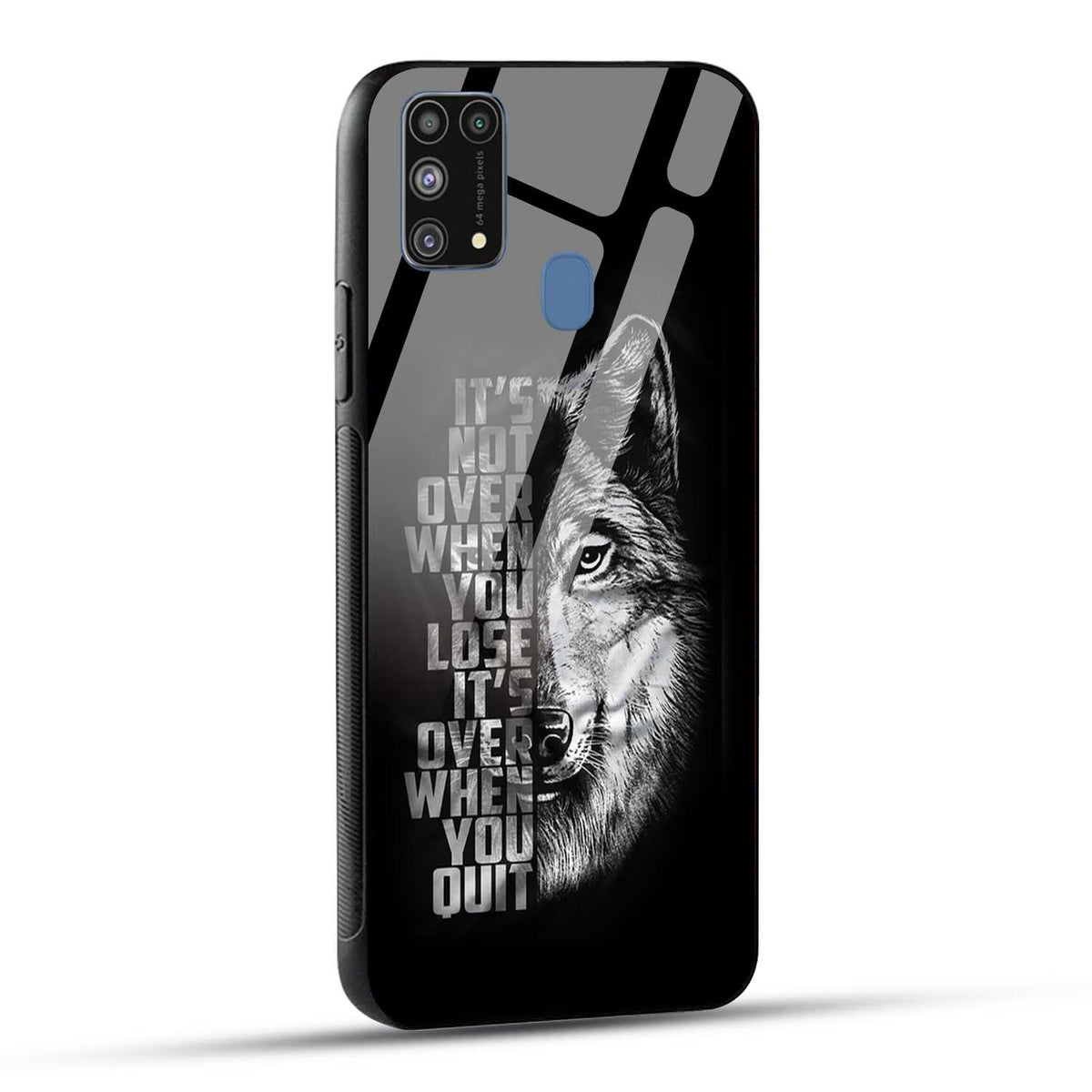 Samsung Galaxy M31 Back Cover Motivational Positive Quote Printed Glass Case