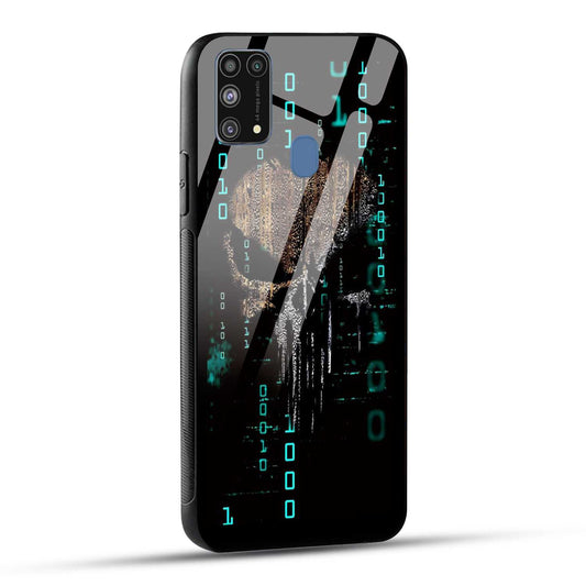 Samsung Galaxy M31 Back Cover Hacker Printed Glass Case