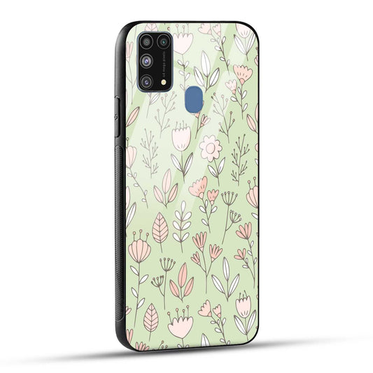 Samsung Galaxy M31 Back Cover Flower Art Printed Glass Case