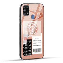 Samsung Galaxy M31 / Samsung Galaxy F41 / Samsung Galaxy M31 Prime Starbucks Coffee Printed Glass Case