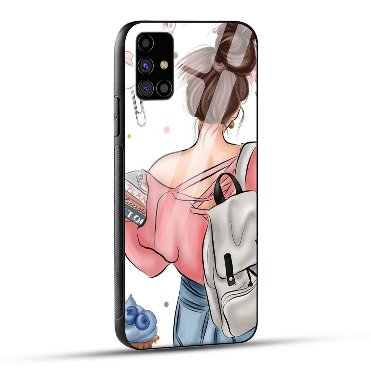 Samsung Galaxy M31s Back Cover Padhaku Girl Printed Glass Case