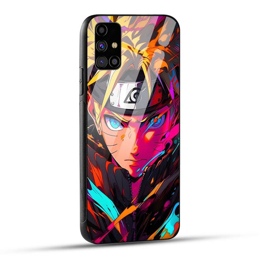 Samsung Galaxy M31s Back Cover Colourful Cartoon anime Printed Glass Case