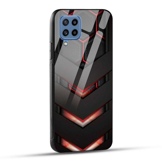 Samsung Galaxy M53 5G Back Cover Robotic Abstract Printed Glass Case