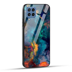 Samsung Galaxy M53 5G Back Cover Abstract Color Printed Glass Case