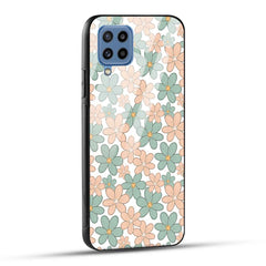 Samsung Galaxy M53 5G Back Cover Aesthetic Flowers Printed Glass Case