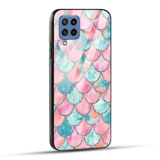 Samsung Galaxy M53 5G Back Cover Mirror Pattern Printed Glass Case