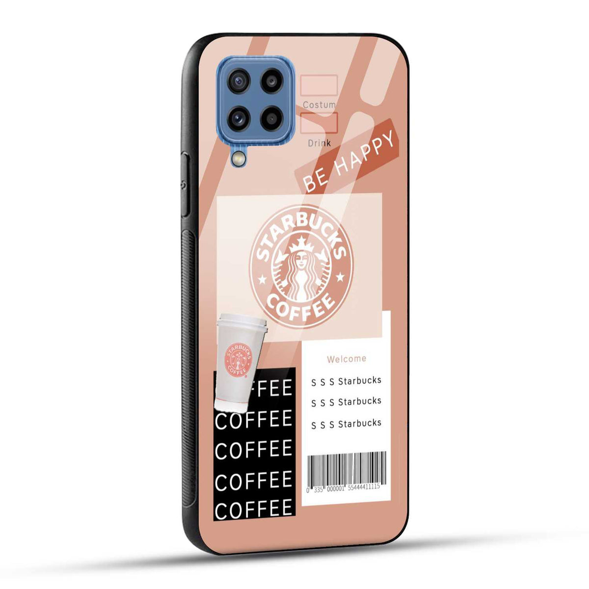 Samsung Galaxy M53 5G Starbucks Coffee Printed Glass Case