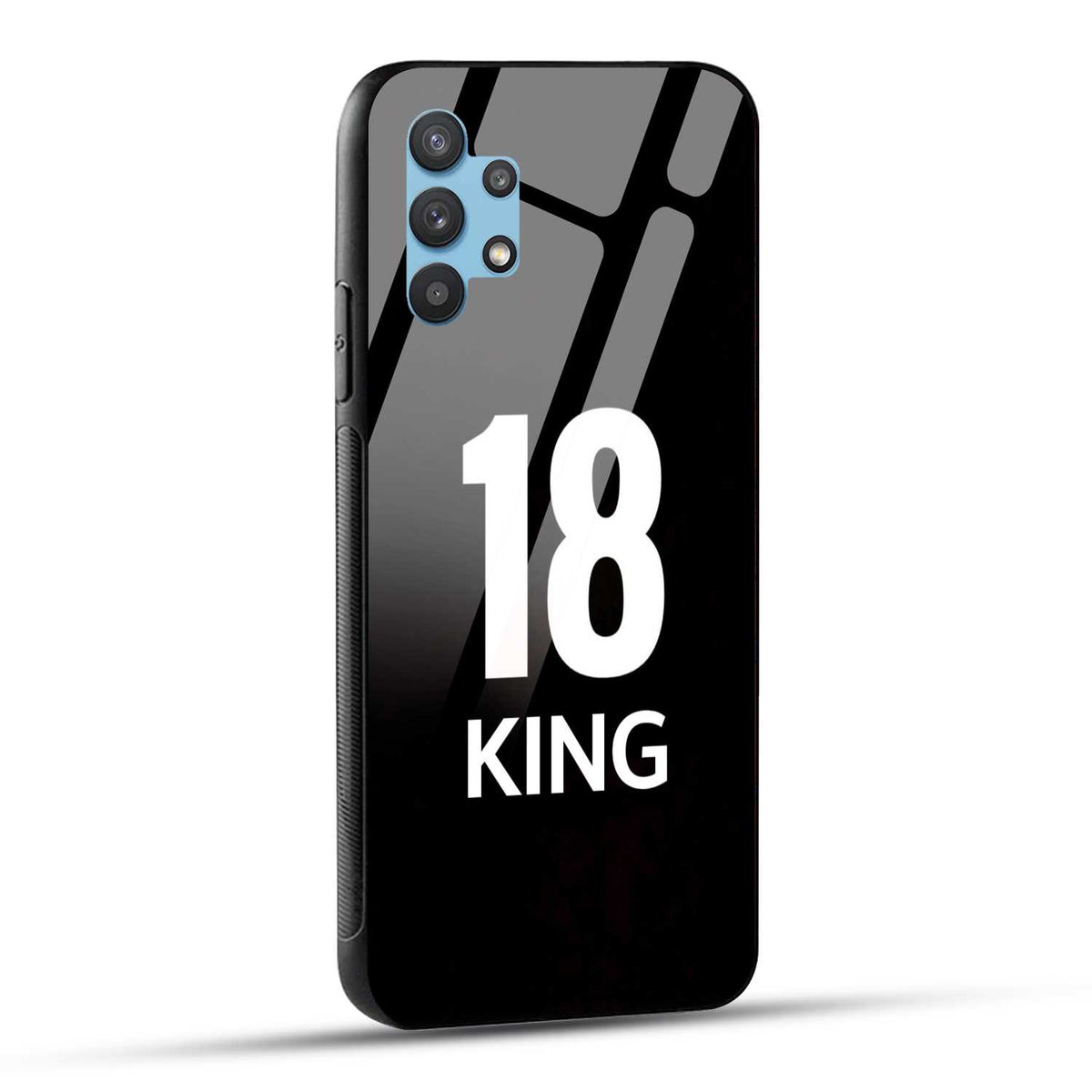 Samsung Galaxy M32 5G King number 18 Printed Glass Case