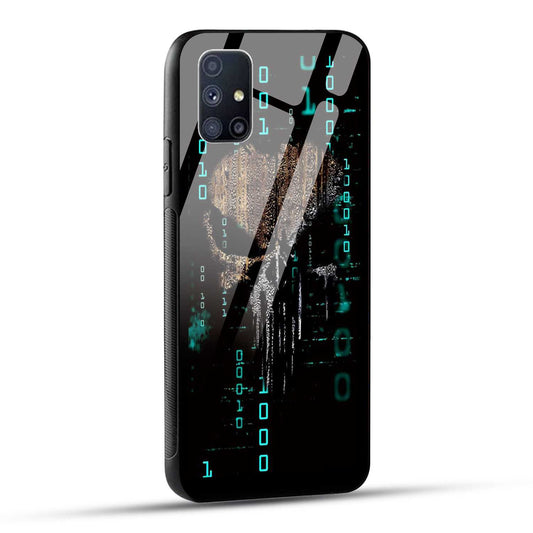 Samsung Galaxy M51 Back Cover Hacker Printed Glass Case