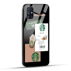 Samsung Galaxy M51 Starbucks Coffee Printed Glass Case
