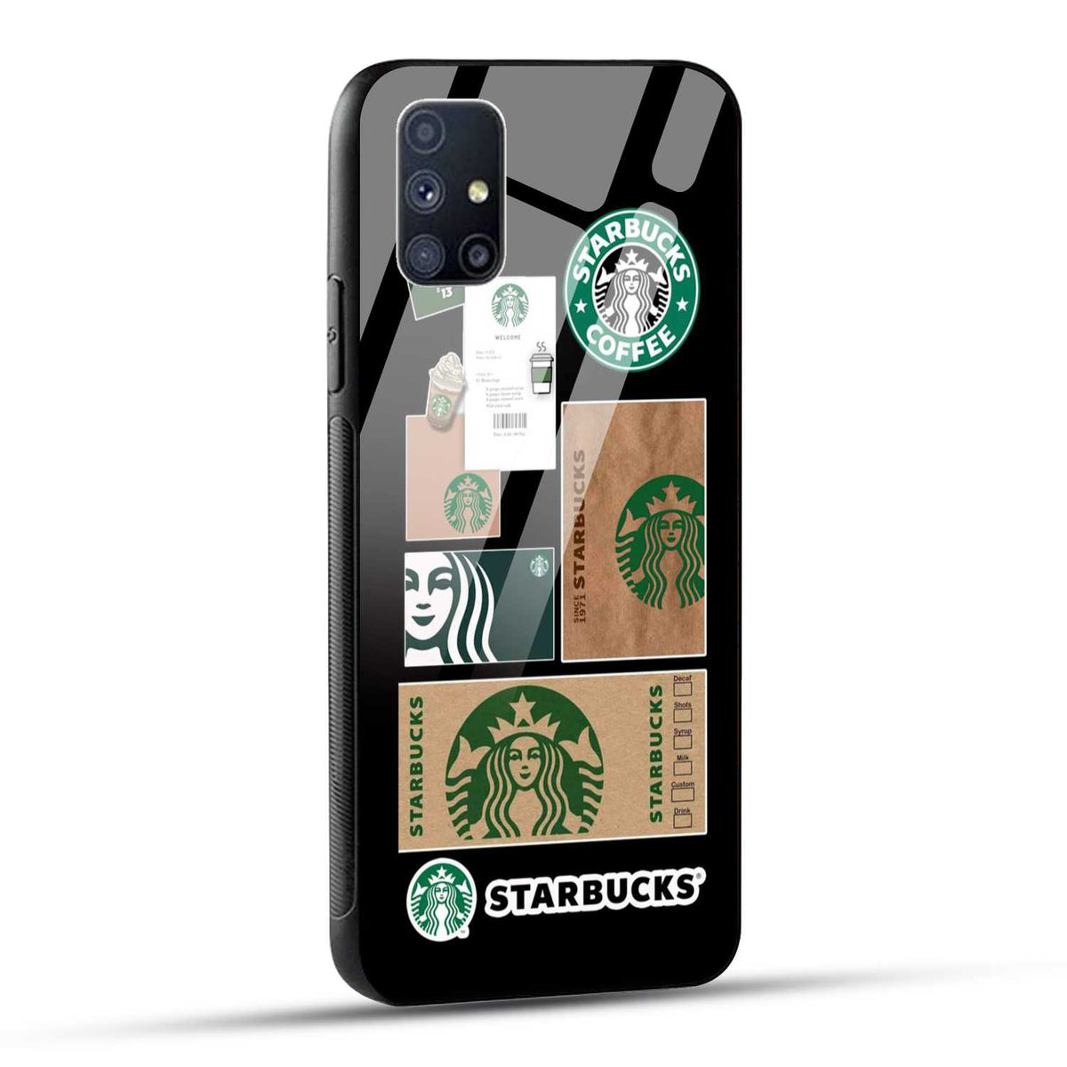 Samsung Galaxy M51 Starbucks Coffee Printed Glass Case
