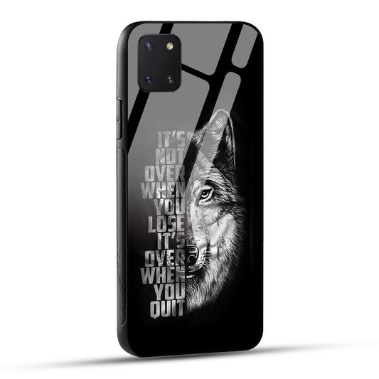 Samsung Galaxy Note 10 Lite Back Cover Motivational Positive Quote Printed Glass Case