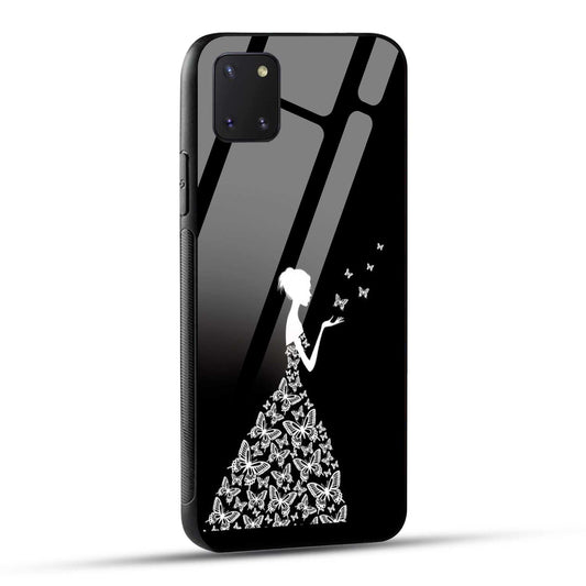 Samsung Galaxy Note 10 Lite Back Cover Butterfly Girl Printed Glass Case