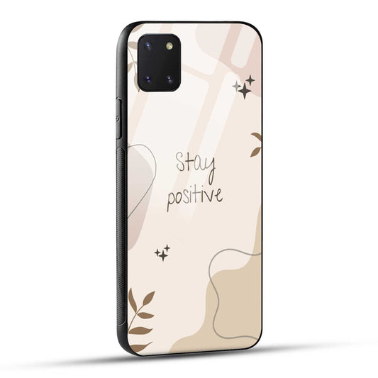 Samsung Galaxy Note 10 Lite Back Cover Cream Beige Aesthetic Printed Glass Case
