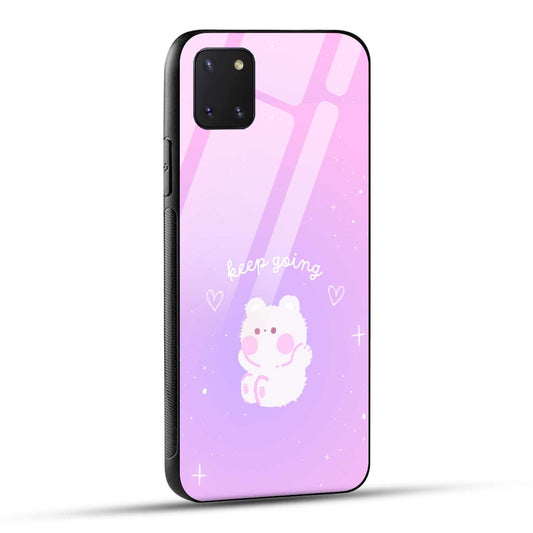 Samsung Galaxy Note 10 Lite Back Cover Pink Purple Gradient Aesthetic Motivational Printed Glass Case