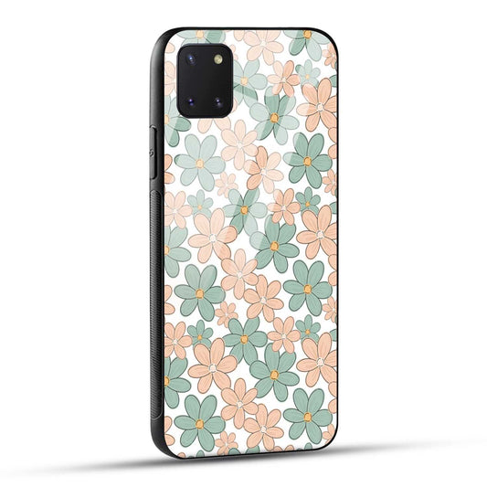 Samsung Galaxy Note 10 Lite Back Cover Aesthetic Flowers Printed Glass Case