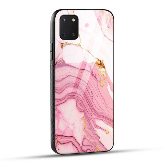 Samsung Galaxy Note 10 Lite Back Cover Pink Marble Printed Glass Case