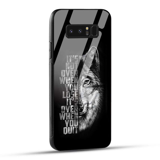 Samsung Galaxy Note 8 Back Cover Motivational Positive Quote Printed Glass Case